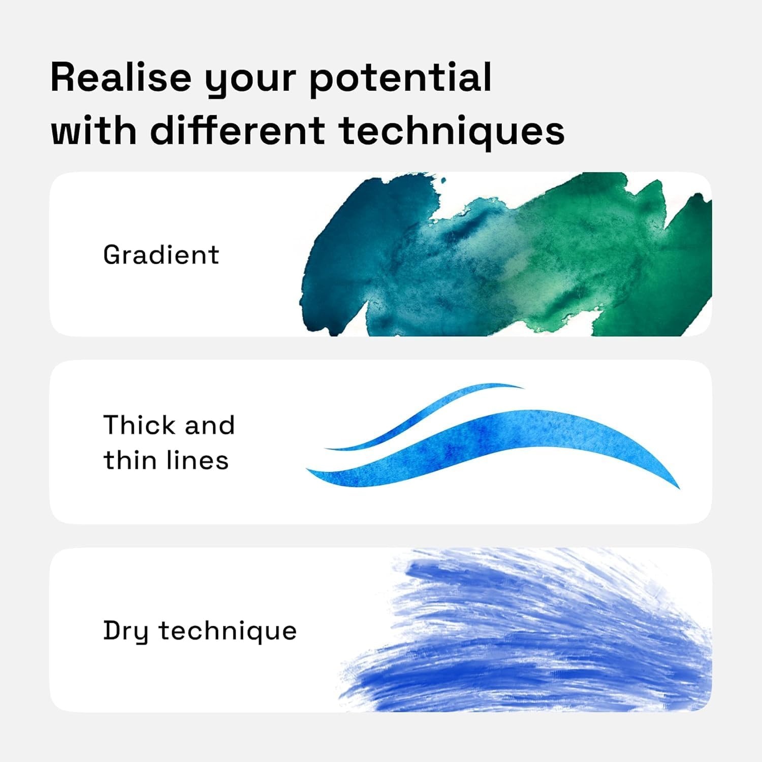 image:imageARTISTRO 24 Watercolor Markers with Flexible Paint Brush Pens for Pros amp Beginners  Consistent Smooth Bright Washable NonToxic Ideal for Coloring Calligraphy amp Manga48