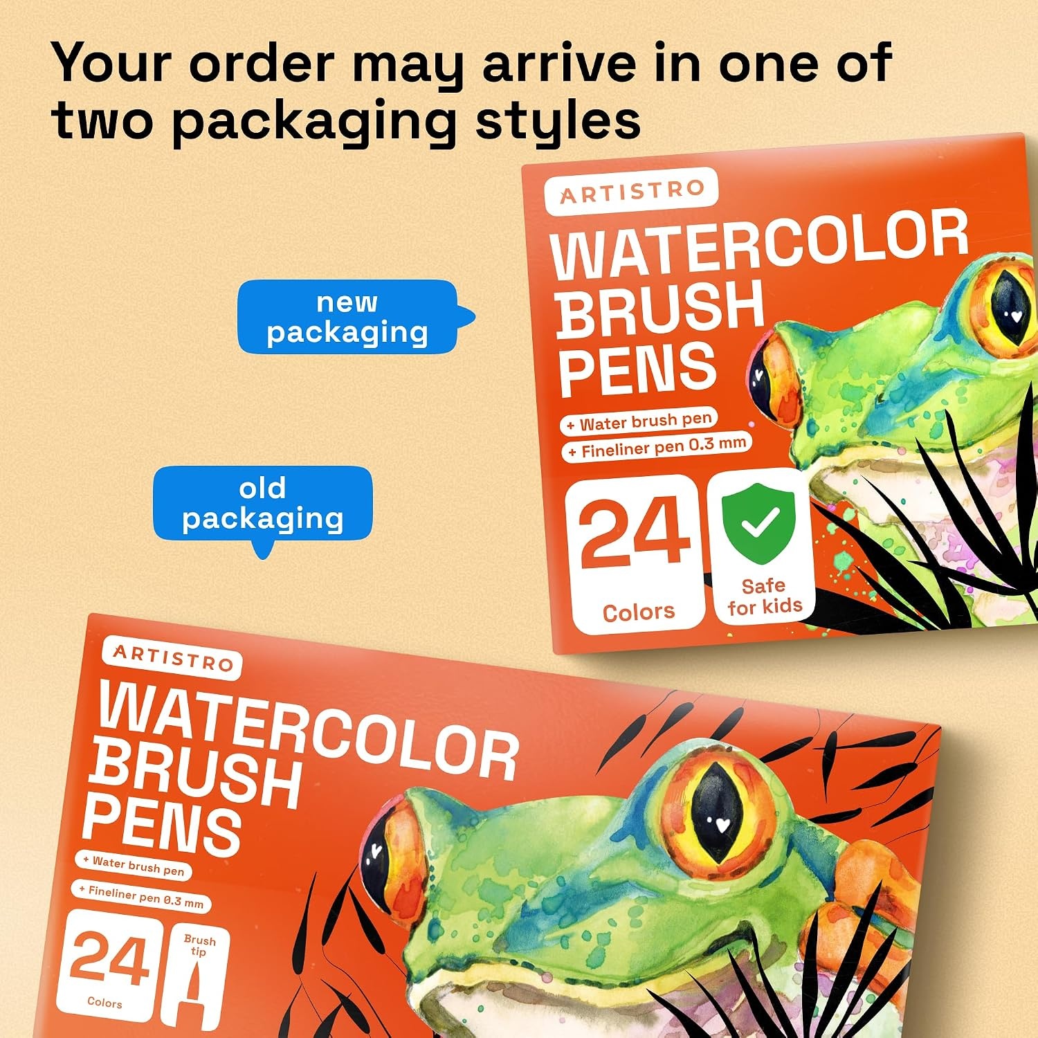 image:imageARTISTRO 24 Watercolor Markers with Flexible Paint Brush Pens for Pros amp Beginners  Consistent Smooth Bright Washable NonToxic Ideal for Coloring Calligraphy amp Manga26