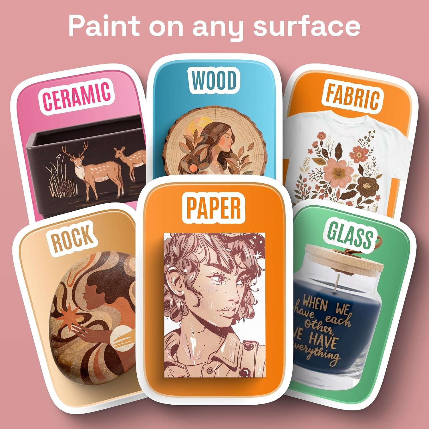 image:imageARTISTRO 36 Mixed Colors DualTip Acrylic Paint Marker Pens for DrawingSkin Tones