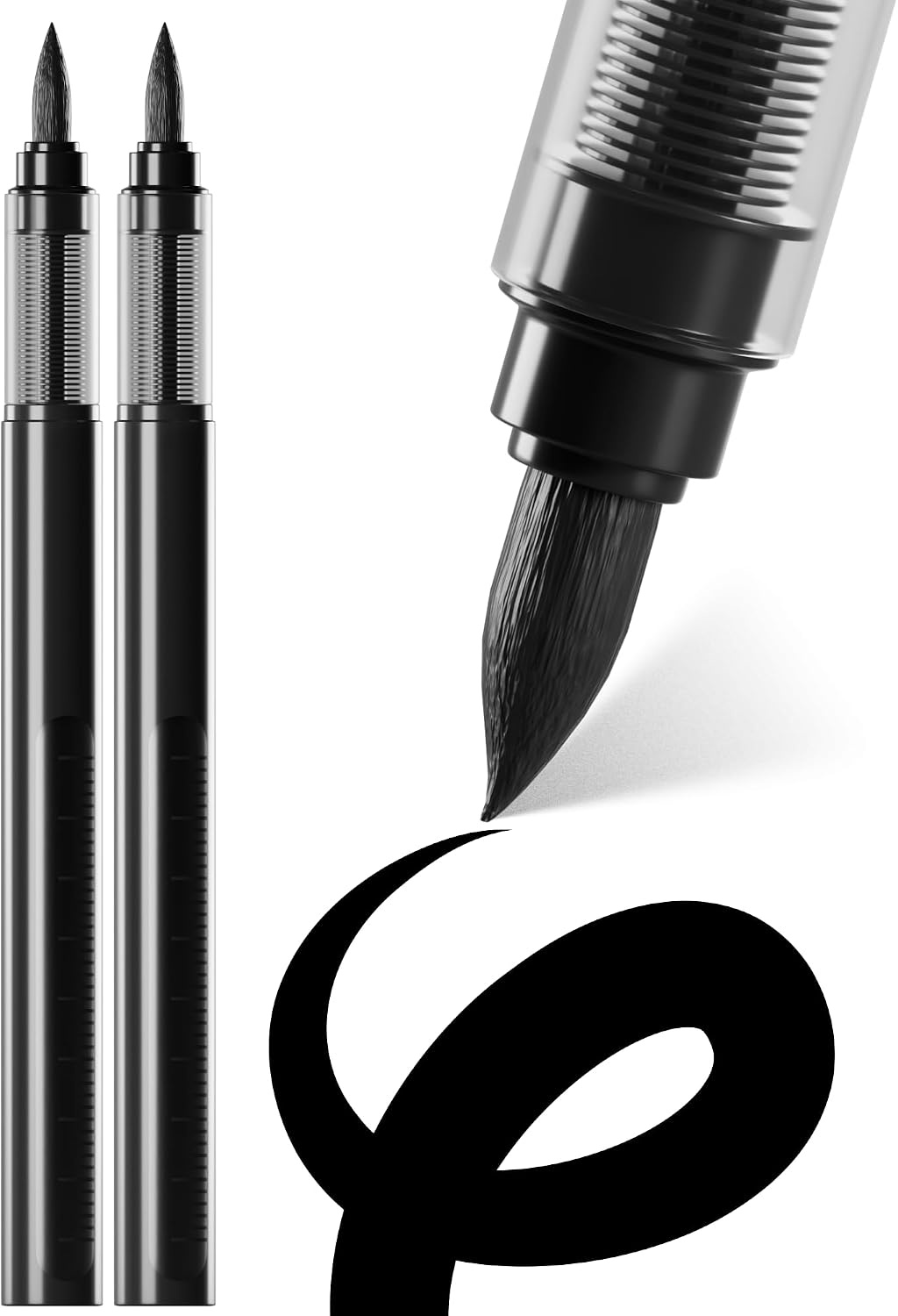 image:imageARTISTRO Black Acrylic Paint Markers 07mm Extra FineTip Set of 2Black