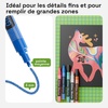 ARTISTRO 12 Glitter Paint Pens for Glass Marking – Extra-Fine Tip(Glitter)