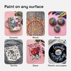 ARTISTRO 12 Glitter Paint Pens for Glass Marking – Extra-Fine Tip(Multicolor)