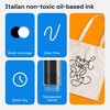 ARTISTRO 2 White Permanent Marker – Waterproof Markers for Tire, Fabric, Rocks, Glass, Ceramic, Wood, Paper – Oil Based Paint Pens – Extra-Fine Tip 0.7mm(Black & White)