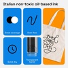 ARTISTRO 2 White Permanent Marker – Waterproof Markers for Tire, Fabric, Rocks, Glass, Ceramic, Wood, Paper – Oil Based Paint Pens – Extra-Fine Tip 0.7mm(Black)