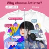 ARTISTRO 24 Dual-Tip Fabric Markers Decorating Kit, Permanent for Clothes(Multicolor)