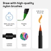 ARTISTRO 24 Watercolor Markers with Flexible Paint Brush Pens for Pros & Beginners – Consistent, Smooth, Bright, Washable, Non-Toxic, Ideal for Coloring, Calligraphy, & Manga(12)