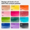 ARTISTRO 24 Watercolor Markers with Flexible Paint Brush Pens for Pros & Beginners – Consistent, Smooth, Bright, Washable, Non-Toxic, Ideal for Coloring, Calligraphy, & Manga(12)