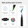 ARTISTRO 24 Watercolor Markers with Flexible Paint Brush Pens for Pros & Beginners – Consistent, Smooth, Bright, Washable, Non-Toxic, Ideal for Coloring, Calligraphy, & Manga(48)