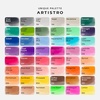 ARTISTRO 24 Watercolor Markers with Flexible Paint Brush Pens for Pros & Beginners – Consistent, Smooth, Bright, Washable, Non-Toxic, Ideal for Coloring, Calligraphy, & Manga(48)