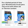 ARTISTRO 24 Watercolor Markers with Flexible Paint Brush Pens for Pros & Beginners – Consistent, Smooth, Bright, Washable, Non-Toxic, Ideal for Coloring, Calligraphy, & Manga(48)