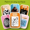 ARTISTRO 36 Mixed Colors Dual-Tip Acrylic Paint Marker Pens for Drawing(Black)