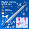 ARTISTRO 36 Mixed Colors Dual-Tip Acrylic Paint Marker Pens for Drawing(Metallic)