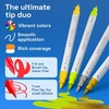 ARTISTRO 36 Mixed Colors Dual-Tip Acrylic Paint Marker Pens for Drawing(Mixed Colors)