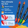 ARTISTRO 36 Mixed Colors Dual-Tip Acrylic Paint Marker Pens for Drawing(Multicolor)