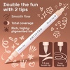 ARTISTRO 36 Mixed Colors Dual-Tip Acrylic Paint Marker Pens for Drawing(Skin Tones)