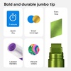 ARTISTRO 8 Metallic Poster Markers – Jumbo Markers Set with 15mm Wide Jumbo Tip for Murals, Posters, Tagging, Rock, Wood, Plastic, Leather, Metal, Fabric, Ceramic(20)