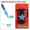 ARTISTRO Black Acrylic Paint Markers – 0.7mm Extra Fine-Tip – Set of 2(Light Blue)