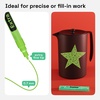 ARTISTRO Black Acrylic Paint Markers – 0.7mm Extra Fine-Tip – Set of 2(Light Green)