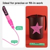 ARTISTRO Black Acrylic Paint Markers – 0.7mm Extra Fine-Tip – Set of 2(Pink)