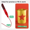 ARTISTRO Black Acrylic Paint Markers – 0.7mm Extra Fine-Tip – Set of 2(Red)