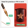 ARTISTRO Black Acrylic Paint Markers – 0.7mm Extra Fine-Tip – Set of 2(Rose Gold)