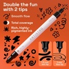 ARTISTRO Black Dual-Tip Acrylic Paint Marker Pens – Set of 5(Black)