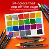ARTISTRO Black Dual-Tip Acrylic Paint Marker Pens – Set of 5(Mixed Colors)