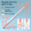 ARTISTRO Black Dual-Tip Acrylic Paint Marker Pens – Set of 5(Pastel)
