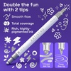 ARTISTRO Black Dual-Tip Acrylic Paint Marker Pens – Set of 5(Silver)