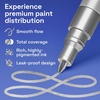 ARTISTRO Black Paint Pens – Jumbo Tips – Set of 5(Silver)