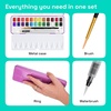 ARTISTRO Metallic Watercolor Paint Set with Palette & Brush Pens – 18 Color(24 colors Portable Travel)