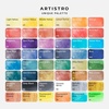 ARTISTRO Metallic Watercolor Paint Set with Palette & Brush Pens – 18 Color(48 colors Full Size)