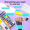 ARTISTRO Metallic Watercolor Paint Set with Palette & Brush Pens – 18 Color(50 Colors Portable Folded)
