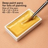 ARTISTRO Professional Watercolor Paint Set for Adults – 48 Pigment-Rich Colors, XL Pans, ASTM-I Lightfastness, High Tinting Strength Watercolor Set for Professionals made by professionals(6 Gold Colors)