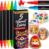ARTISTRO 36 Mixed Colors Dual-Tip Acrylic Paint Marker Pens for Drawing(Multicolor)
