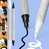ARTISTRO Black Dual-Tip Acrylic Paint Pens – Set of 2(Black&White)