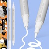 ARTISTRO Black Dual-Tip Acrylic Paint Pens – Set of 2(White)