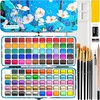 ARTISTRO Metallic Watercolor Paint Set with Palette & Brush Pens – 18 Color(100 Colors Portable Travel Limited)