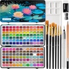 ARTISTRO Metallic Watercolor Paint Set with Palette & Brush Pens – 18 Color(168 colors Portable Travel Limited)