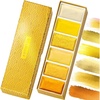 ARTISTRO Professional Watercolor Paint Set for Adults – 48 Pigment-Rich Colors, XL Pans, ASTM-I Lightfastness, High Tinting Strength Watercolor Set for Professionals made by professionals(6 Gold Colors)