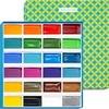 ARTISTRO Professional Watercolor Paint Set for Adults – 48 Pigment-Rich Colors, XL Pans, ASTM-I Lightfastness, High Tinting Strength Watercolor Set for Professionals made by professionals(24 Multicolors)